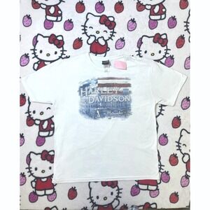 Harley Davidson Suffolk County NY T-Shirt Mens White Milwaukee USA‎ Biker Tee